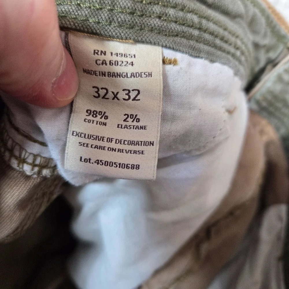 Legendary Whitetails stretch canvas Pants mens 32x32 Tan brown